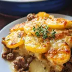 Cheesy Hamburger Potato Casserole