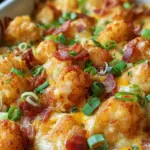 Chicken Bacon Ranch Tater Tot Casserole
