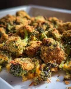 Crispy Cheese Baked Broccoli
