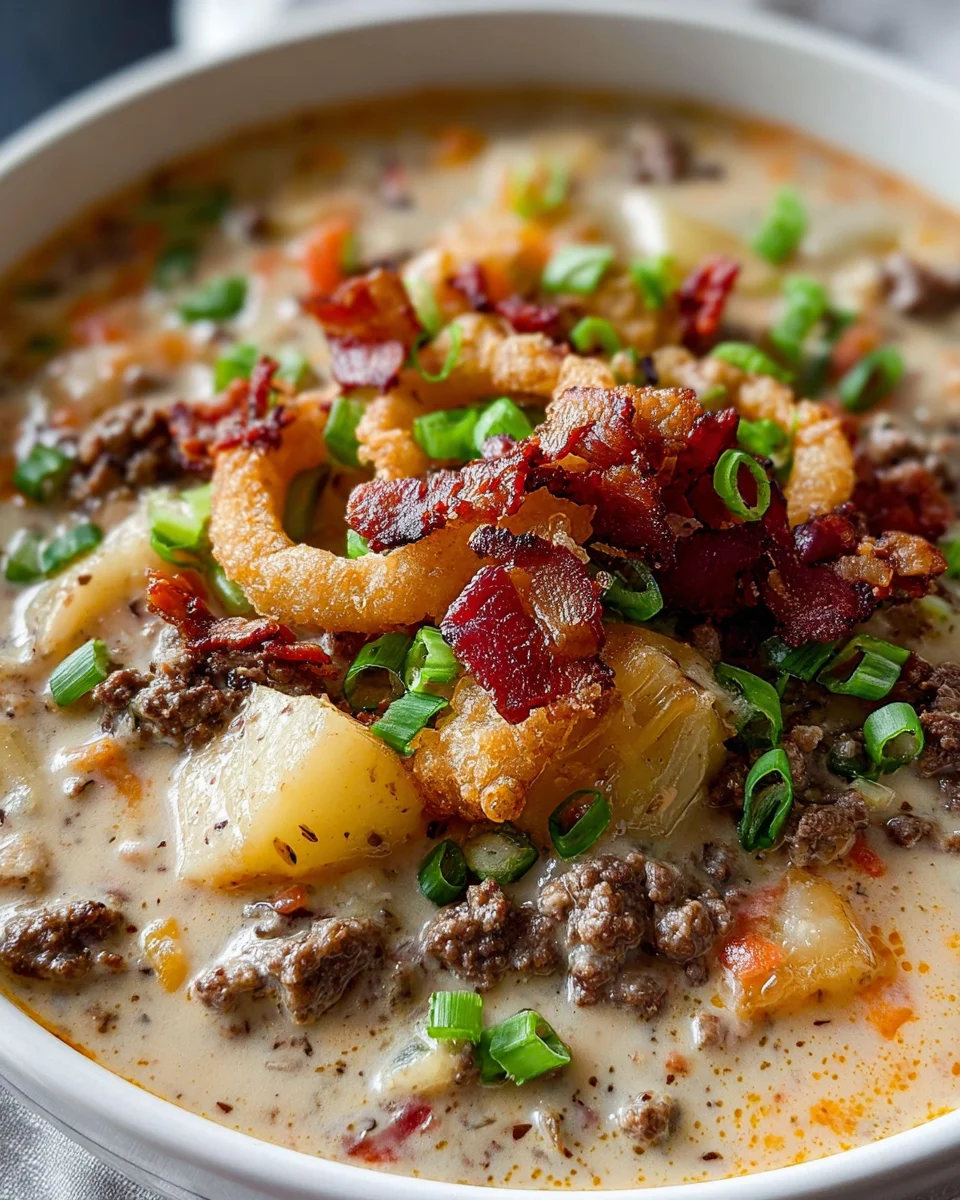 Easy Cheeseburger Soup Easy Cheeseburger Soup