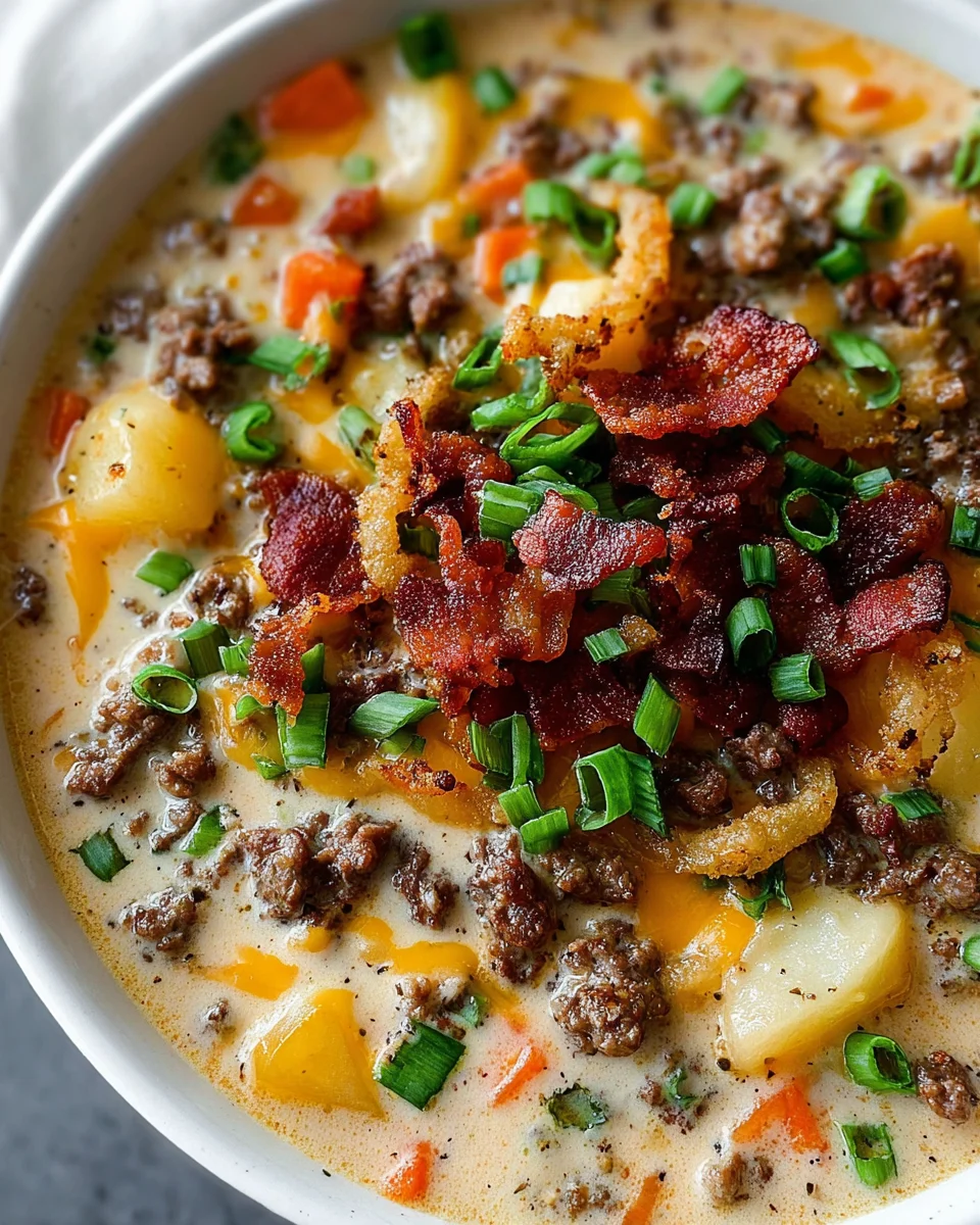 Easy Cheeseburger Soup Easy