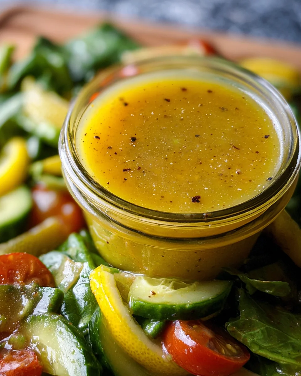 Honey Lemon Vinaigrette Salad Dressing Recipe