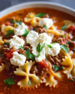 Lasagna Soup