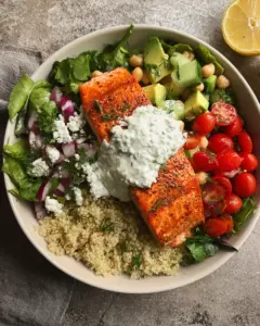 Mediterranean Salmon Bowl