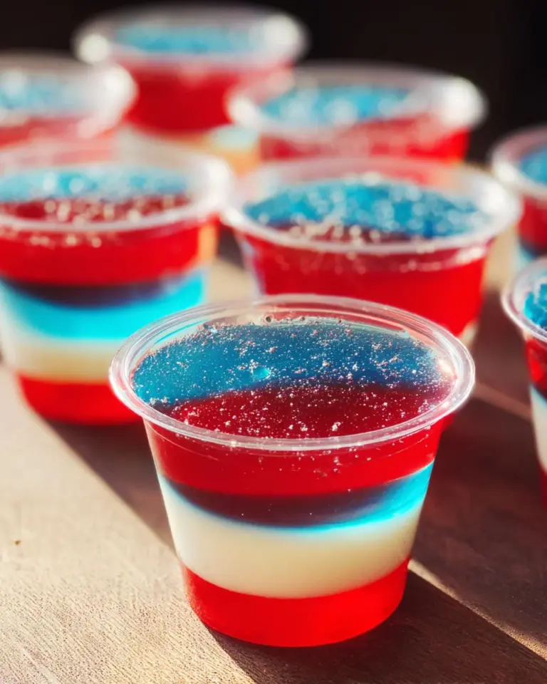 American Flag Jello Shots