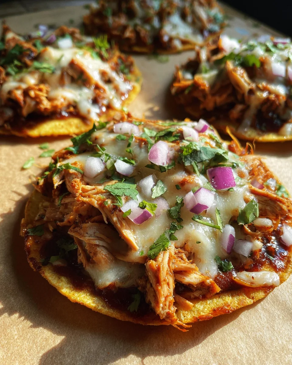 BBQ Chicken Tostadas