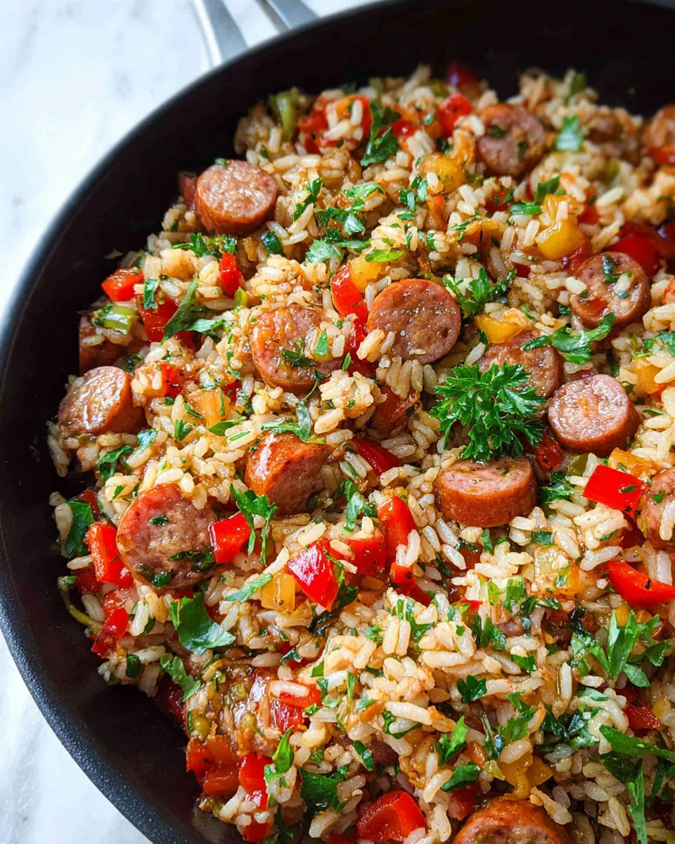Easy One Pot Sausage And Rice