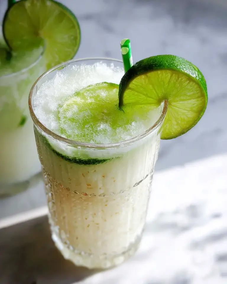 Frozen Limonada De Coco Colombian Lime And Coconut Drink