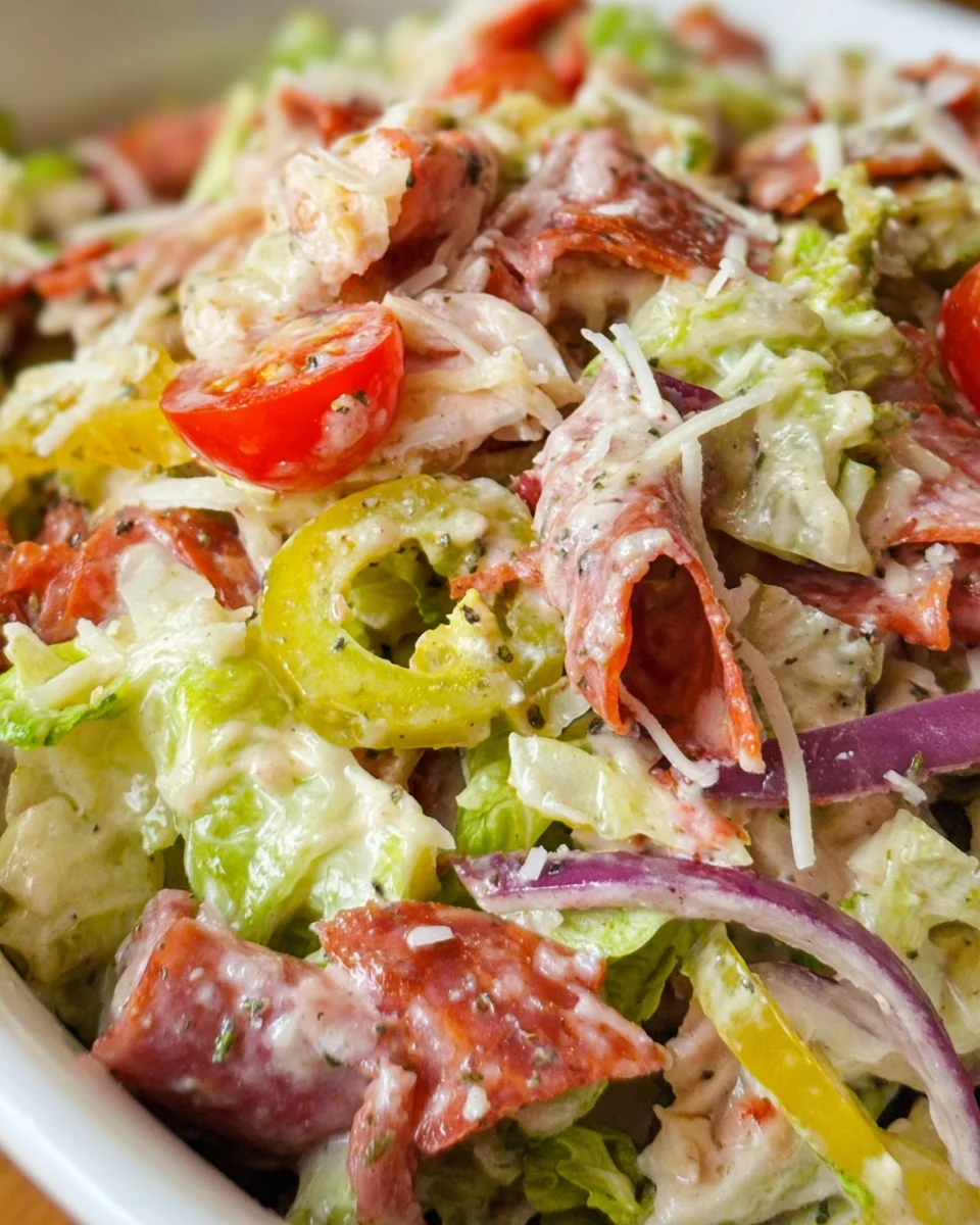 Low Carb Italian Grinder Salad Low