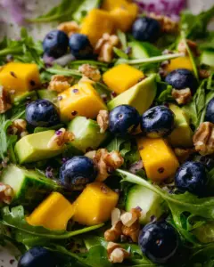 Mango Cucumber Salad with Blueberry and Avocado
