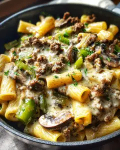 Philly Cheesesteak Pasta