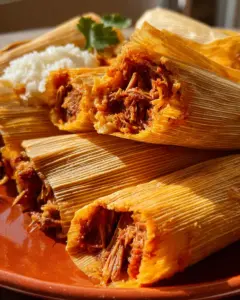Pork Tamales Rojos