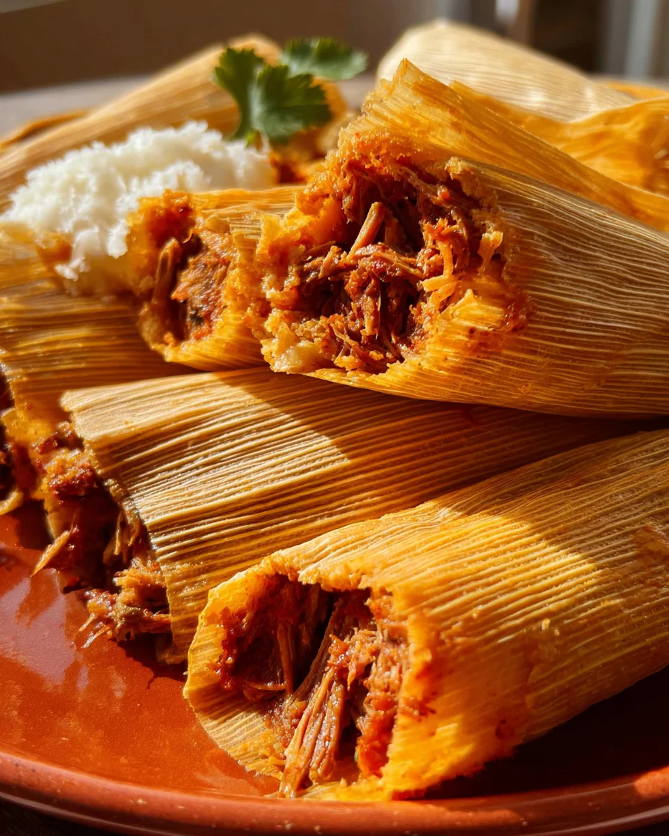 Pork Tamales Rojos