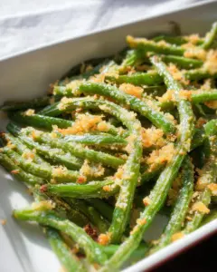 Roasted Parmesan Green Beans