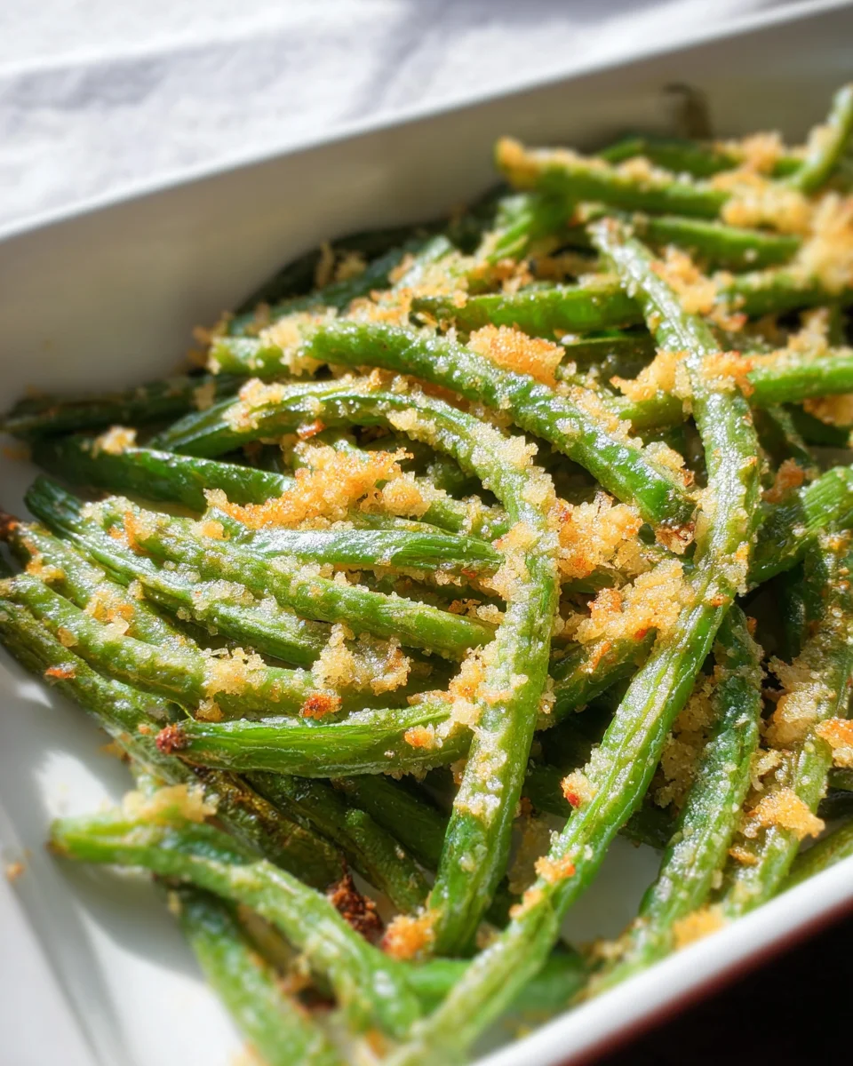 Roasted Parmesan Green Beans