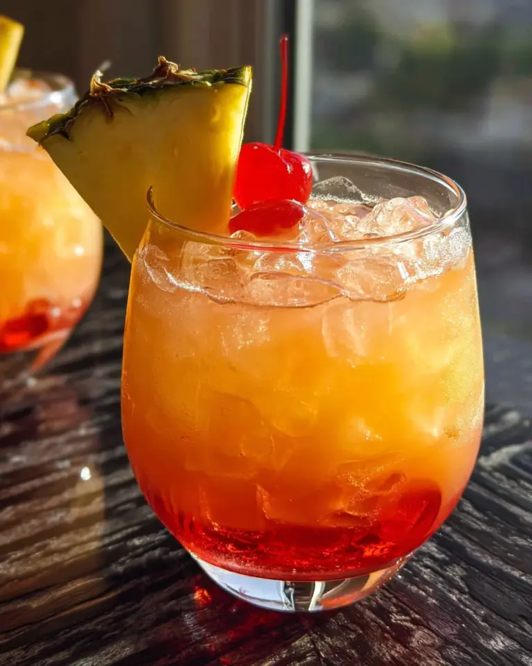 Rum-Less Rum Punch Mocktail