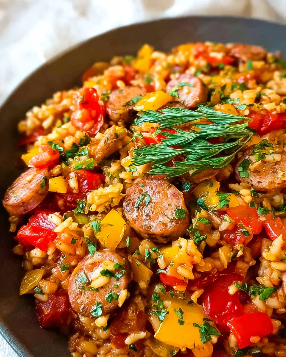 Sausage And Rice Casserole