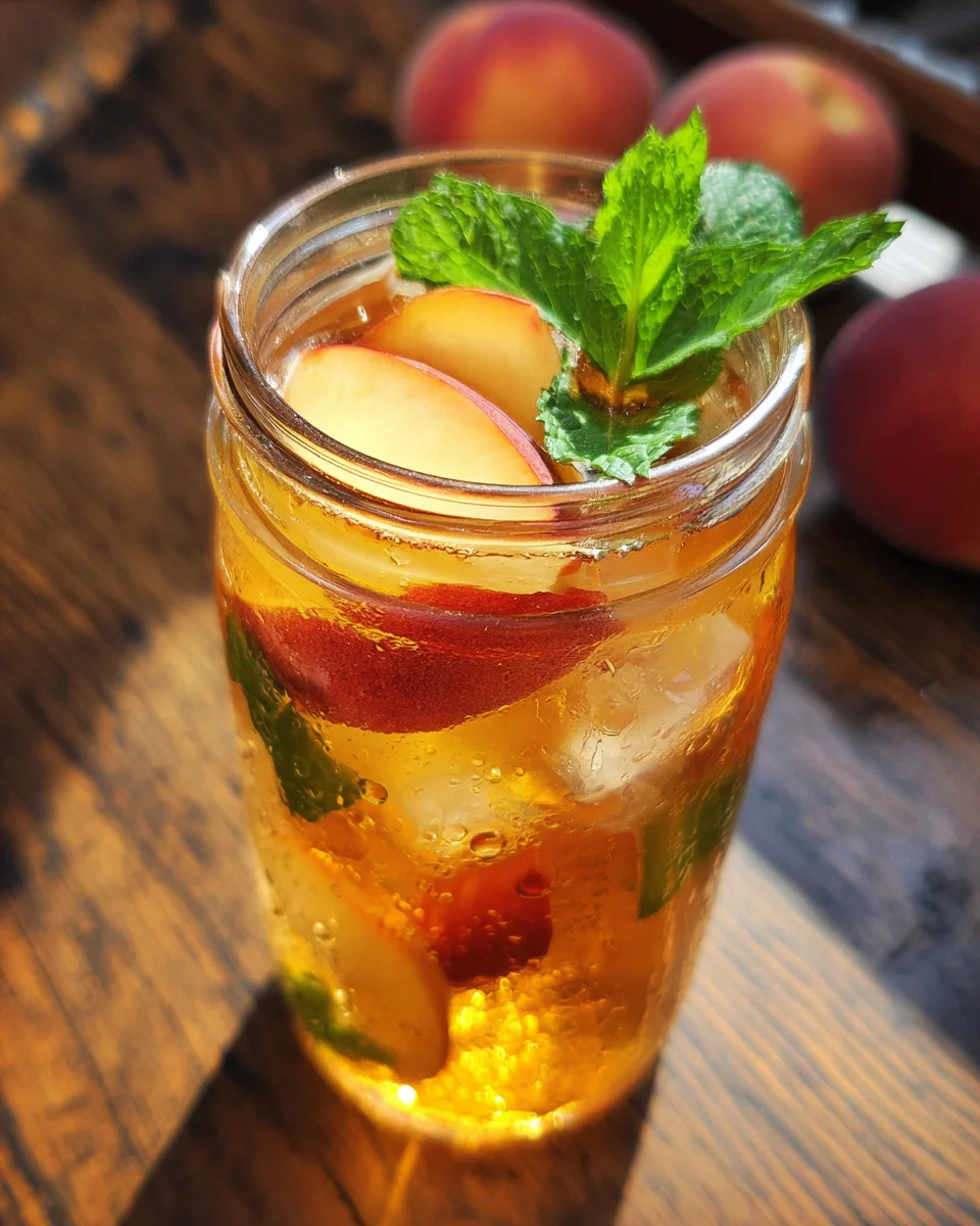 Southern Peach Sweet Tea Southern
