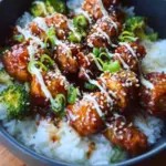 Sticky Chicken Rice Bowls