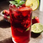 Strawberry Hibiscus Iced Tea Strawberry Hibiscus Iced Tea