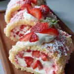 Strawberry Shortcake Cheesecake Rolls