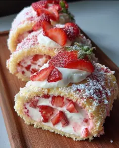 Strawberry Shortcake Cheesecake Rolls